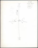 cca 1996 Fiala de Gábor aláírt, vintage fotóművészeti alkotása, 25,5x20,3 cm