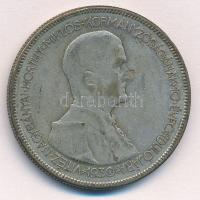 1930. 5P Ag "Horthy jobbra" T:2- patina  Adamo P8