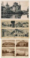 16 db főleg régi magyar és történelmi magyar városképes lap / 16 mainly pre-1945 Hungarian and Historical Hungarian town-view postcards