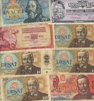 Kis bankjegy tétel 32db modern külföldi T:II,III