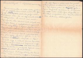 cca 1976 Kútvölgyi Mihály: Kis ház és lakói, I-VI., pecséttel jelzett, vintage fotóművészeti alkotás...