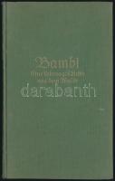 Felix Salten: Bambi. Eine Lebensgeschichte aus dem Walde. Wien, 1926, Paul Zsolnay Verlag. Német nyelven. Kiadói aranyozott egészvászon-kötés. Első osztrák kiadás.