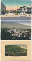 38 db régi külföldi városképes lap, közte néhány erdélyi lap; vegyes minőség / 38 pre-1945 European town-view postcards, including a few Translyvanian cards; mixed quality
