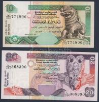 Srí Lanka 2004. 10R + 20R T:I