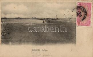 1912 Djibouti, Le Quai / quay. TCV card (fl)
