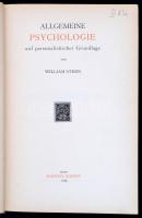 William Stern: Allgemeine Psychologie auf personalisticher Grundlage. Haag,1935, Martinus Nijhoff, X...