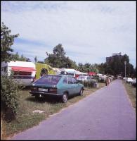 cca 1985 Balatonfüredi épületek, városképek, tájképek, 13 db professzionális minőségű, vintage diapo...