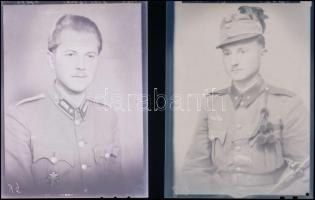 cca 1940 Mosonyi Antalné (?-?), (Marika fotó) kiskunfélegyházi műtermében, katonákról készült 13 db ...