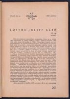 1938 Az Ország Útja. II. évf. 10-11. szám. Szerk.: Barankovics István, Dessewffy Gyula. A papírborít...