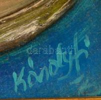 Károlyfi Zsófia (1952 -): Női portré. Vegyes technika (plaszikus rátétekkel), farost, jelzett, keret...