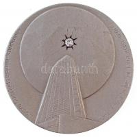 Izrael 1974. Izraeli Gyémántexport jelzett Ag emlékérem eredeti dísztokban (47,12g/0.935/45mm) T:1,1- Israel 1974. Israel Diamond Export hallmarked Ag commemorative medal in original case (47,12g/0.935/45mm) C:UNC,AU