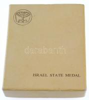 Izrael 1974. "Izraeli Gyémántexport" jelzett Ag emlékérem eredeti dísztokban (47,12g/0.935...