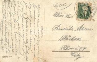 Szered, Sered nad Váhom, Sereth; Fő tér, templom / Hlavne nám. / Hauptplatz / main square, church (E...