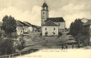 Szepesszombat, Georgenberg, Spisská Sobota (Sztrázsa mellett); Fő tér, templom / main square, church