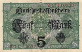 Német Birodalom/Császárság 1917. 5M(5x) egymásutáni sorszámokkal T:I-