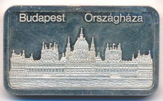 DN Budapest Országháza / Magyar Korona jelzett Ag befektetési tömb (31,14g/0.999/24x42mm) T:1,1- (eredetileg PP) kis patina