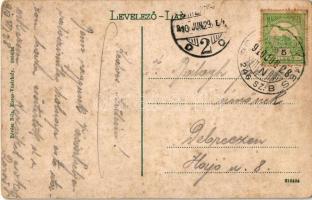 1910 Marosvásárhely, Targu Mures; Városháza, távolban a zsinagóga. Kiadja Révész Béla / town hall, s...