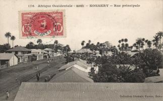 1908 Conakry, Rue principale / main street. TCV card