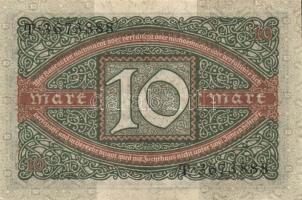 Német Birodalom/Weimari Köztársaság 1920. 10M(5x)T:I