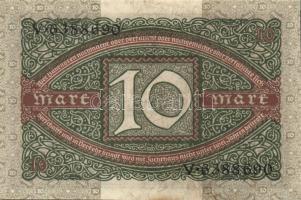 Német Birodalom/Weimari Köztársaság 1920. 10M(5x)T:I