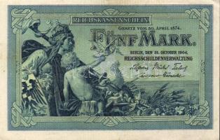 Német Birodalom/Császárság 1904. 5M T:I