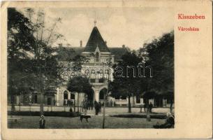 1913 Kisszeben, Zeben, Sabinov; Városháza. Stehr Gusztáv kiadása / town hall (EK)