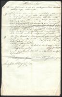 1861-1865 2 db levél: Havasy Imre ügyvédnek Esztergomba különféle ügyekben, az egyik rányomott viasz...