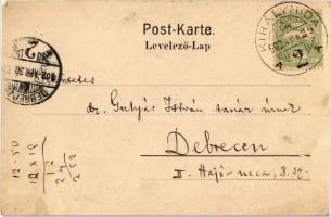 1902 Királyhida, Bruckújfalu, Bruck-Újfalu, Bruckneudorf; Bahnhof / Vasútállomás. Verlag von Alex J....