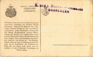 Debrecen, Fő tér, Városháza, Tóth Gyula üzlete. "Den deutschen Soldaten zur Erinnerung" + ...