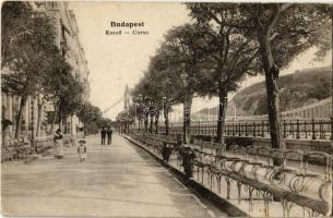 1916 Budapest V. Duna parti korzó (EK)