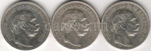 1912-4 2K ezüst 3db T:3/4