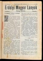 1924-1931 Erdélyi Magyar Lányok több majdnem teljes évfolyama. Szerk.: Kende János. Négy félvászon-k...