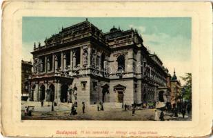 1909 Budapest VI. Andrássy út, M. kir. Opera. Schwartz & Wild kiadása (kopott sarkak / worn corners)