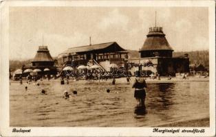 Budapest XIII. Margitszigeti strandfürdő, fürdőzők (Rb)