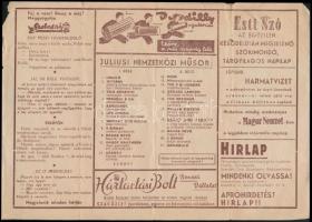 cca 1949 a Fővárosi Nagycirkusz műsorfüzete és a Fáklya Nagycirkusz szórólapja