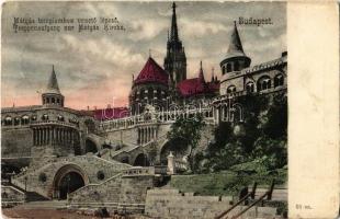 1907 Budapest I. Mátyás templomhoz vezető lépcső. Kiadja Tóth Károly és Schwartz Antal 15. sz. (EK)