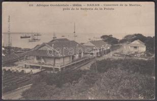 Dakar, Casernes de la Marine, prés de la Batterie de la Pointe / navy barracks, ships (EK)