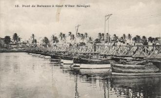 Saint-Louis, Guet N'Dar, Pont de Bateaux / pontoon bridge