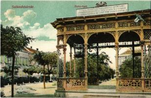 Székesfehérvár, Zichy liget, park, zenepavilon. Divald Károly 1385-1907.