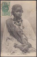 Jeune Fille de Cayor / young woman from Cayor, Senegalese folklore. TCV card