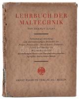 Herman Sachs: Lehrbuch der Maltechnik. Berlin,1927,Ernst Wasmuth. Német nyelven. Kiadói egészvászon-kötés, kiadói sérült papír védőborítóban.