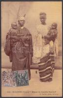 1909 Ouolof anyák gyermekeikkel, Szenegáli folklór, TCV card, 1909 Saint-Louis, Méres de famille Ouoloff / Ouoloff mothers and children, Senegalese folklore. TCV card