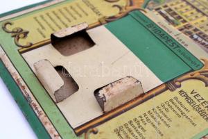 Gazdák Biztosító Szövetkezete lemez falinaptártartó, rozsdás, 23×15,5 cm