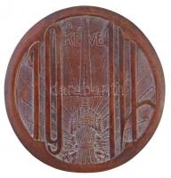 Zutt Richard (1887-1938) 1914. "KÉVE Művészegyesület" jelzetlen Br emlékérem. "A KULT...