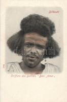 Djibouti, Coiffure des gurriers Beni Amer / Beni-Amer warrior, folklore