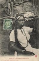 1906 Djibouti, Type de Jeune Femme Somalis / young Somalian woman, folklore (wet damage)