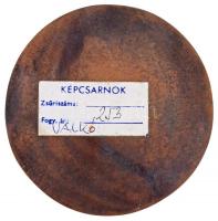 Solymári Valkó László (1909-1984) DN "Franz Peter Schubert 1797-1828" egyoldalas öntött Br...