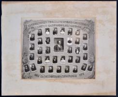 1908 Budapest, A székesfővárosi VII. kerületi verseny téri Ipariskola tanítótestülete szeretett  iga...