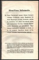 1842 Nyomtatott hirdetmény csődperről, Pest, Trattner Károly, 6 p.