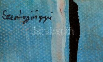 Szentgyörgyi jelzéssel: Kompozíció. Olaj, vászon, 30×24 cm